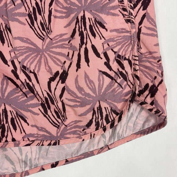 Madewell Pull On Shorts In Oasis Palms Print Women’s Small Pockets Elastic Waist - Picture 3 of 7